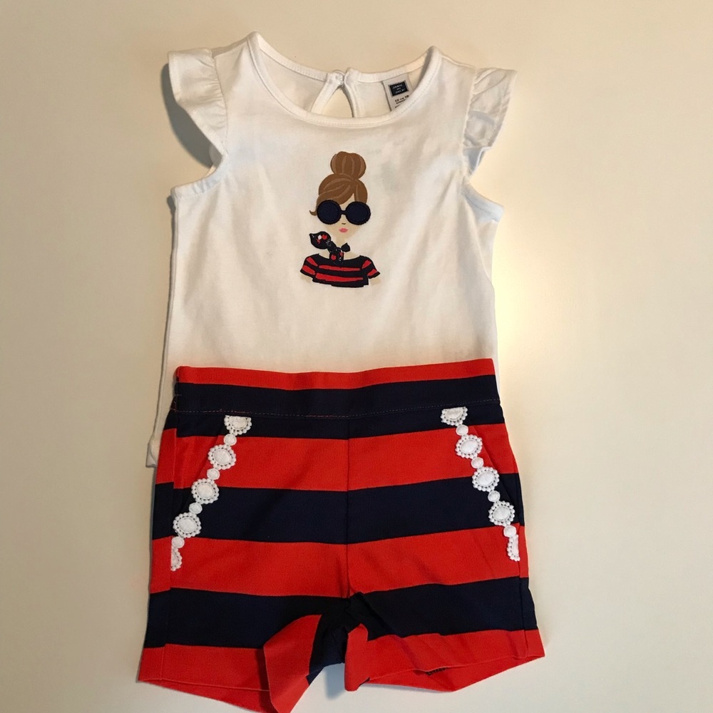 12-18 mo Janie and Jack short set NWT